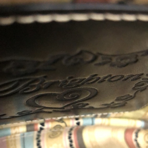 Authentic Brighton Nautical straw and leather Black and Tan handbag - Picture 2 of 3